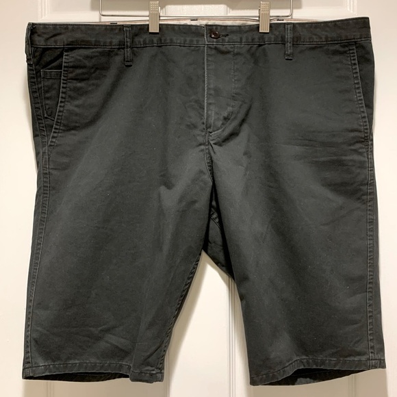 Dockers Charcoal Flat Front Chino Shorts Men's Size 44 - Picture 1 of 5
